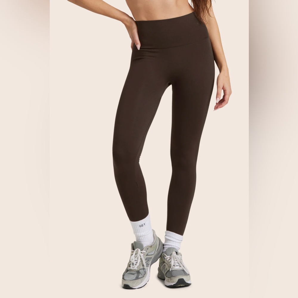 SET ACTIVE sculptflex leggings in espresso